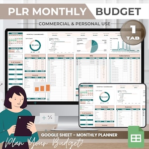 PLR Monatlicher Haushaltsplaner Tabelle Haushaltsblatt Haushaltsplaner Personal
