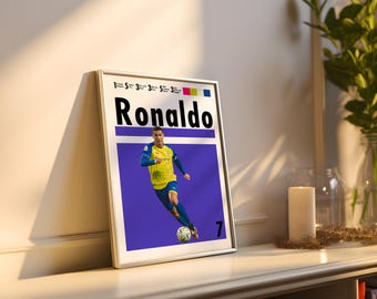 Cristiano Ronaldo Al Nassr Poster: Soccer Star Art Print (Digital Download