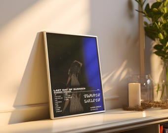 Summer W last day of summer, Digital Download, A2 Music Album Posters, Hip Hop Posters, Minimalist Poster Wall Art