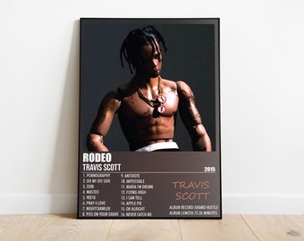 Travis Scott Rodeo Album Cover Print Poster Minimalist Album Cover Poster, Album Prints, Digital Download