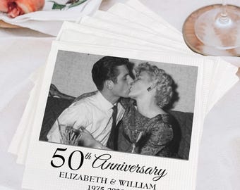 Custom 50th Wedding Anniversary Custom We Still Do Wedding Napkins Personalized Napkins 50th Anniversary Gifts 50 Years Marriage Party Decor