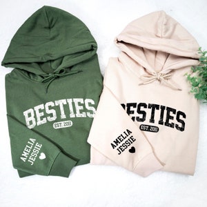 Embroidered Custom Photo Bestie Sweatshirt: BFF Gift Christmas