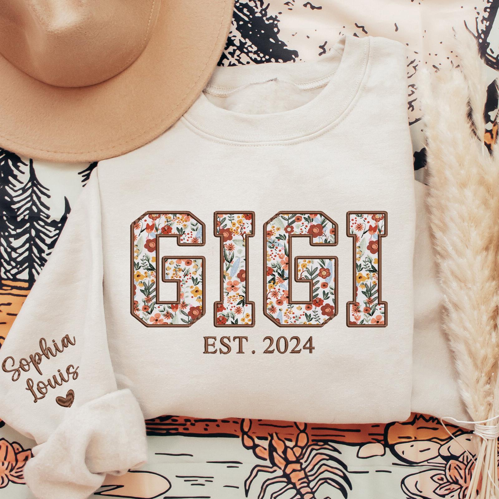 Floral Embroidered Sweatshirt - Etsy