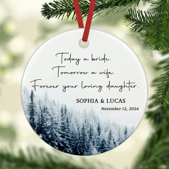 Custom Mother of the Bride Ornament, Mother of the Bride Wedding