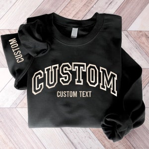 Custom Sweatshirt, Retro Sweatshirt, Custom Quote, Vintage Sweatshirt, College Letters Sweatshirt, Adult, Oversized, University States