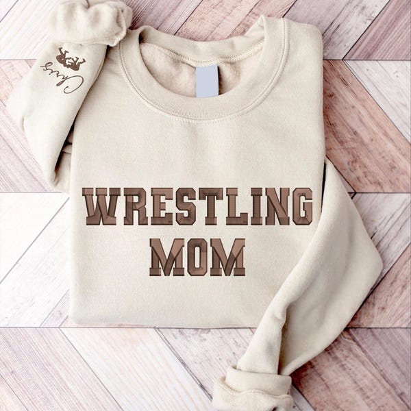 Sweat-shirt maman catch brodé personnalisé, pull à capuche catch, sweat-shirt maman catch personnalisé avec nom d'enfant, pull catch
