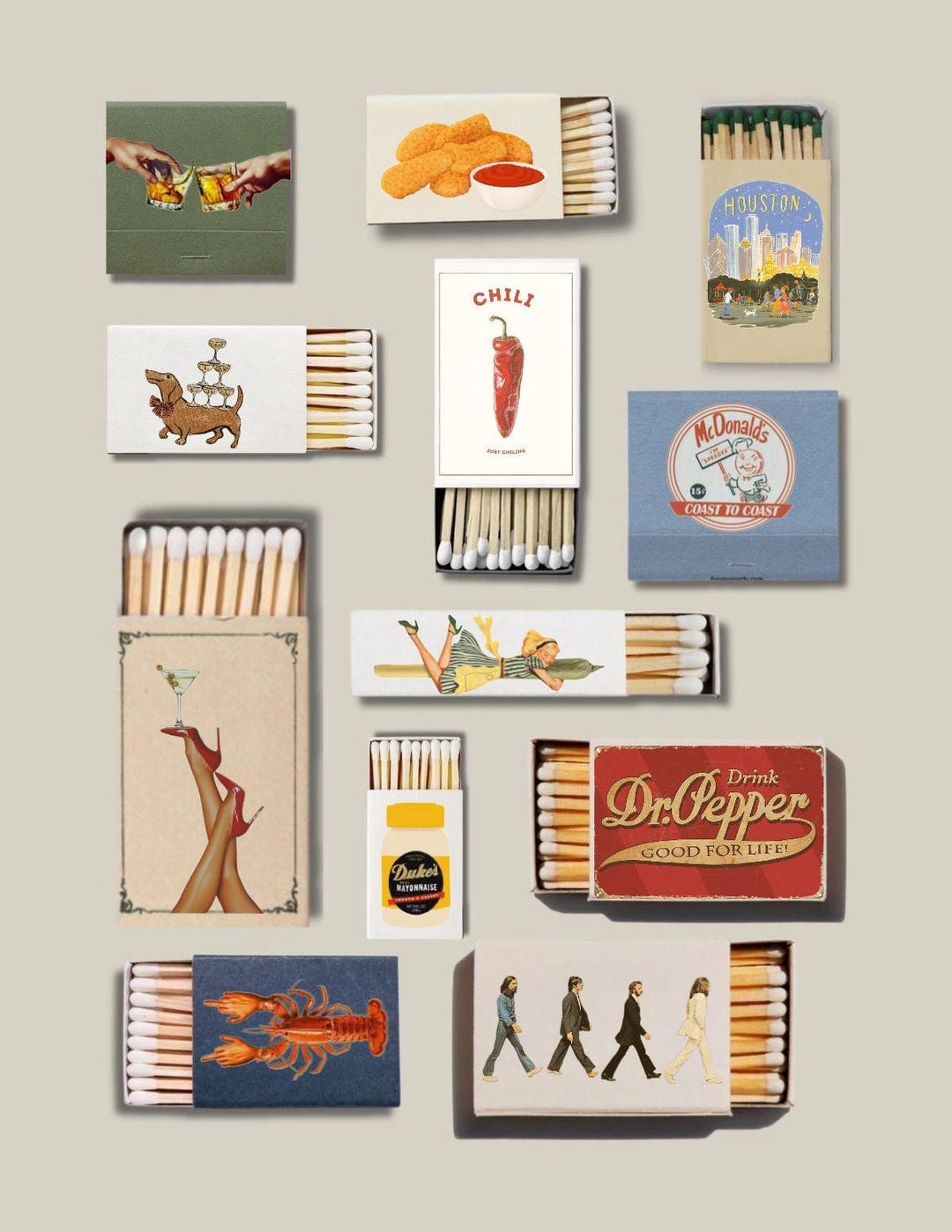 Custom Match Box Print - Etsy