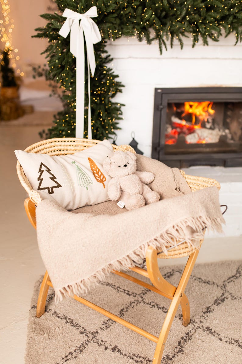 Mjuk plyschleksak med vitt brus – Björn | Avtagbar ljudmodul | Babyshowerpresent bild 13
