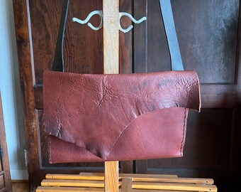 Cowhide Leather Purse, Handmade