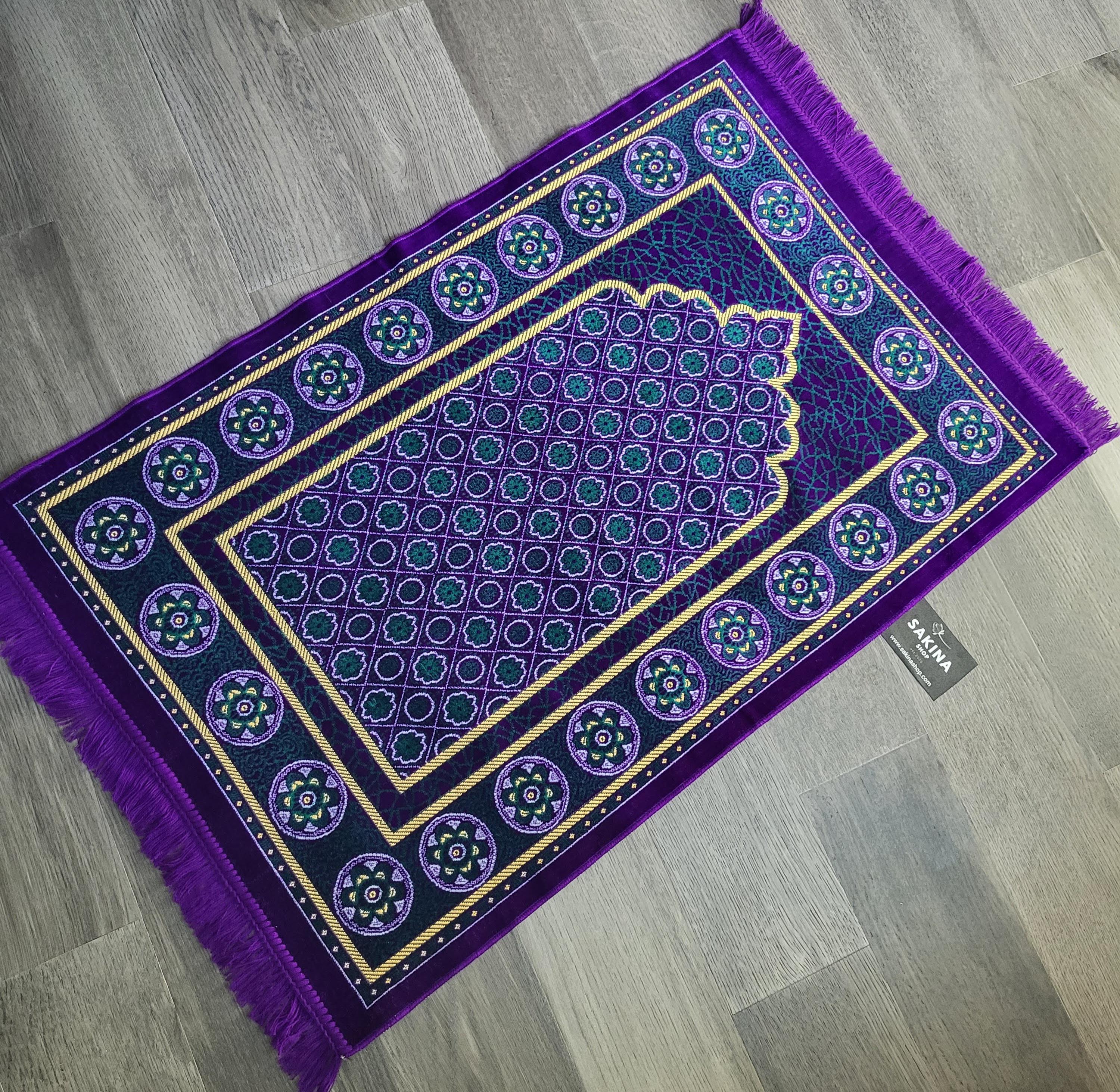 Musim Rugs Turkish Plush Islamic Prayer Rug Janamaz Sajadah Muslim Purple - Etsy