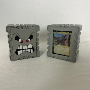 Twomp-deckbox voor MTG Commander, op Mario geïnspireerde opbergkoffer, Magic the Gathering-deckbox, MTG-cadeau