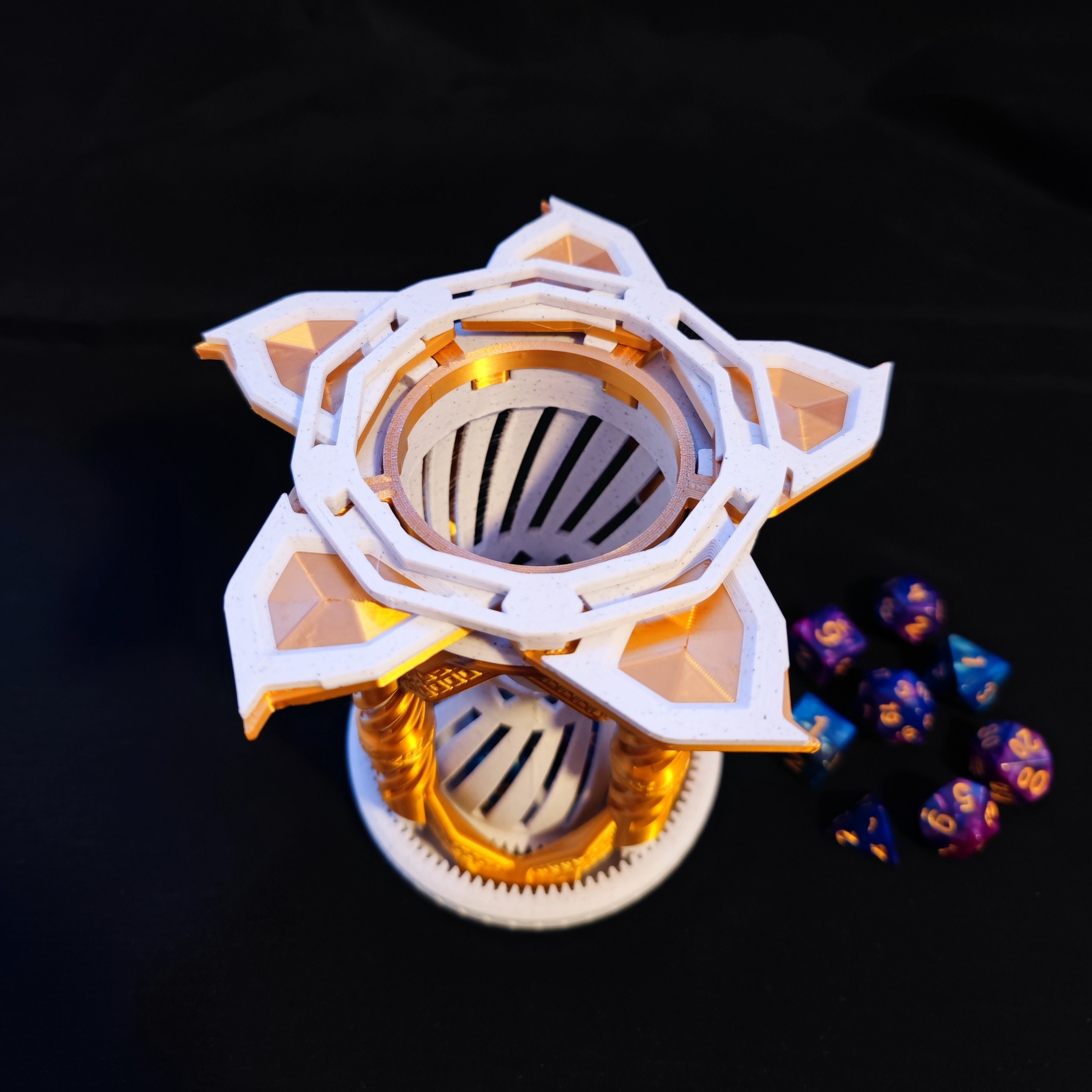 Rotating Hourglass Dice Box, Dnd Dice Vault Organizer - Etsy