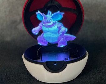 Real Life Pokeball, Pokemon Gift, Pokeball with a Projector Fan inside to display any Pokemon, Animations for Gen 1 pokemon.