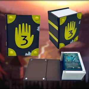 Caja de mazo de Gravity Falls Journal para MTG, estuche de Magic The Gathering Commander, regalo para jugadores de MTG, caja de almacenamiento EDH
