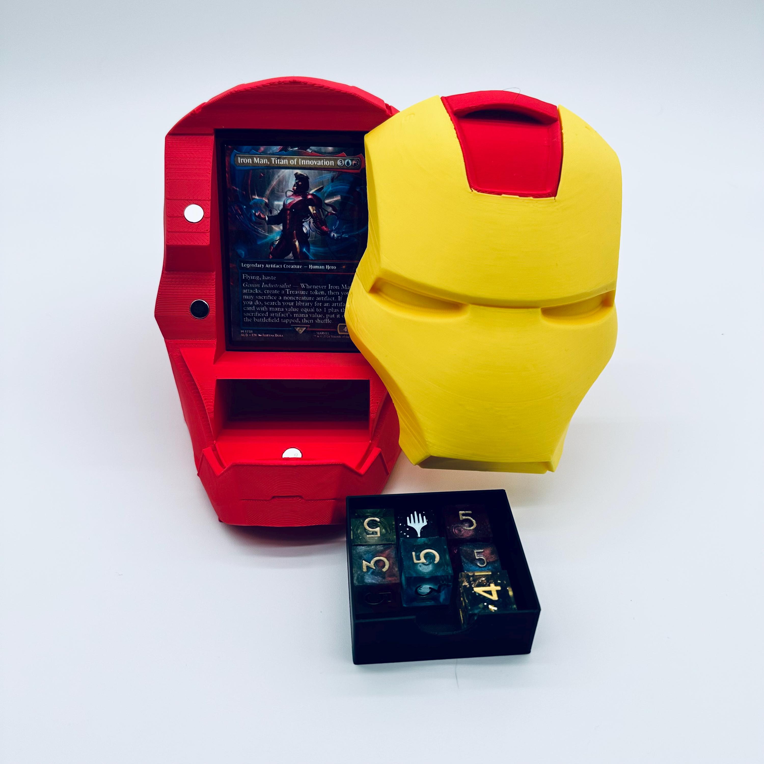Iron Man MTG Deck Box, Marvel Inspired Commander Deck Box