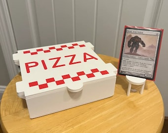 Pizza MTG Deck Box, Commander EDH Card Storage