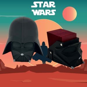 Caja de mazo de Darth Vader, caja de mazo de MTG, Star Wars Unlimited, YuGiOh, Commander, caja de cartas de Lorcana, regalo de TCG