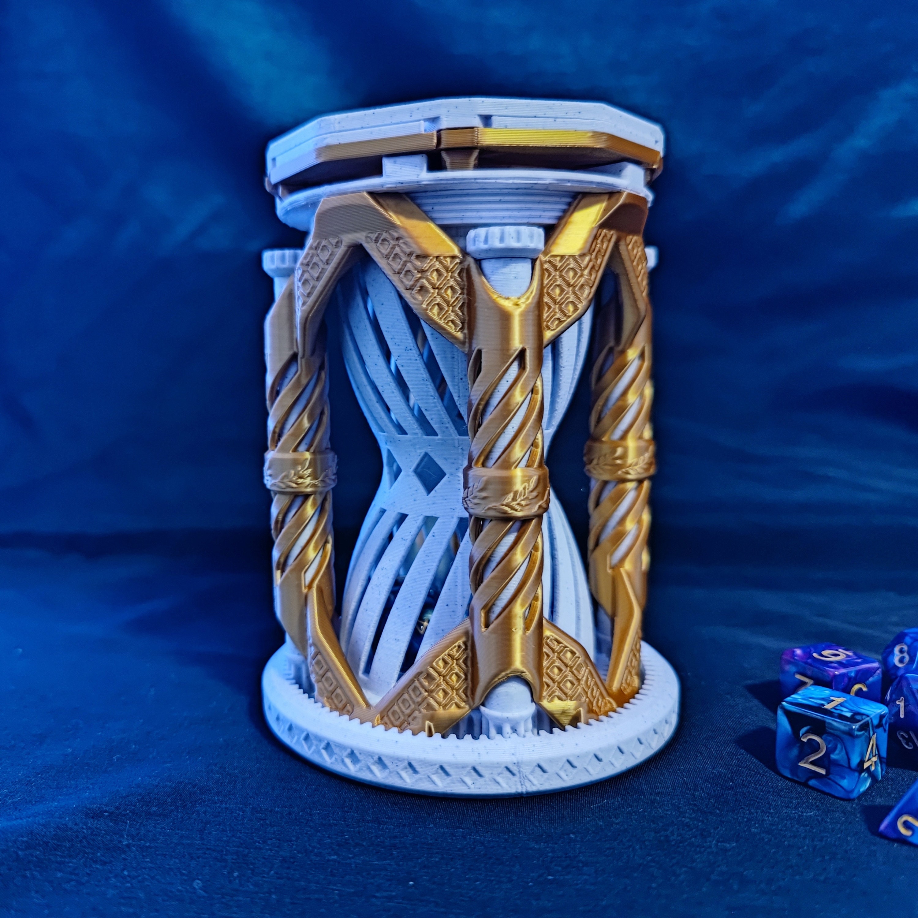 Rotating Hourglass Dice Box, Dnd Dice Vault Organizer - Etsy