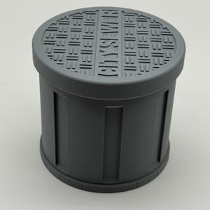 TMNT Sewer MTG deck box, commander size, fits double-sleeved 100+, Screw on lid image 8