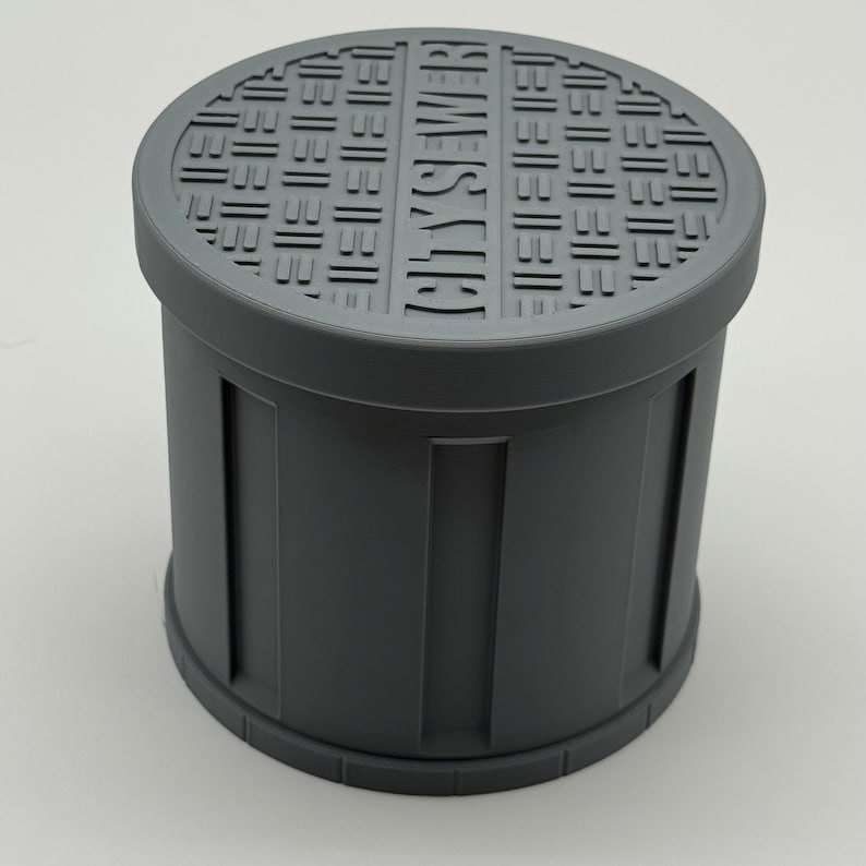TMNT Sewer MTG deck box, commander size, fits double-sleeved 100+, Screw on lid image 8