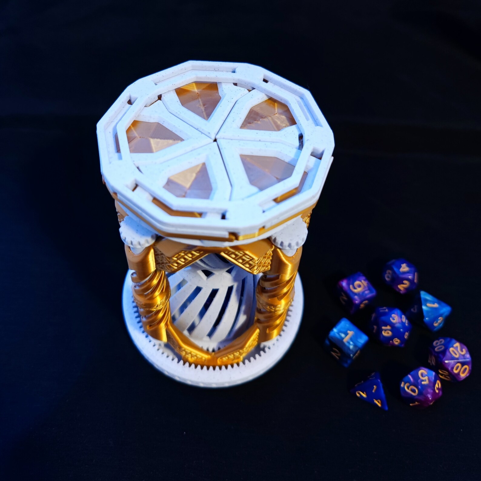 Rotating Hourglass Dice Box, Dnd Dice Vault Organizer - Etsy