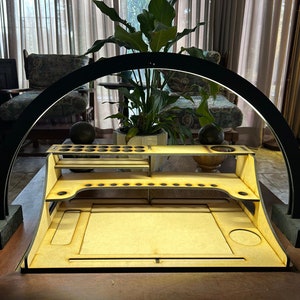 Digital Files Arch Lamp  for MDF Laser cut 5.5mm , 6mm and 3mm ( 3 versions one for each mdf )
