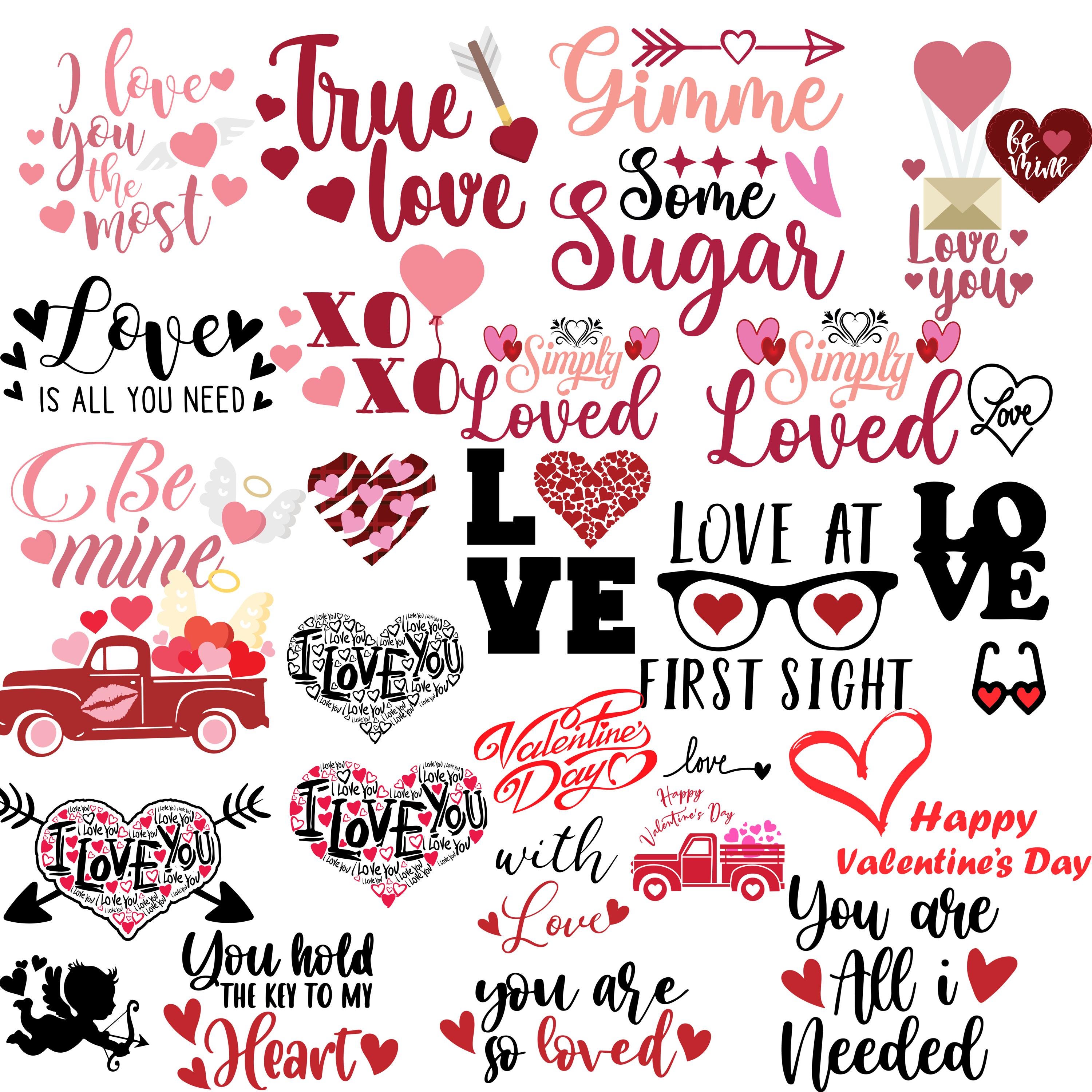 750+ Valentine's Day SVG PNG Mega Bundle | Valentine's Day Quotes ...