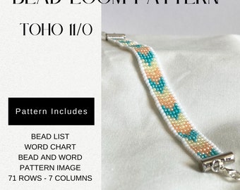Chevron Bead Loom Bracelet Pattern