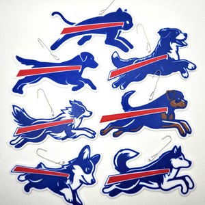 Buffalo Dog, Cat, and Horse Logo Christmas Ornaments - Labrador, Golden, Corgi, Collie, Husky, Poodle, and more!