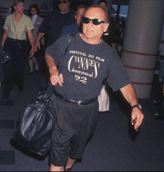 レトロカンヌ映画祭Tシャツ：ジョー・ペシ '92 デザイン - Etsy 日本