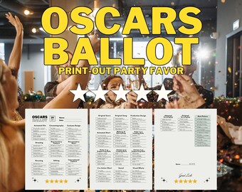 Oscars Ballot 2024 / Watch Party Game