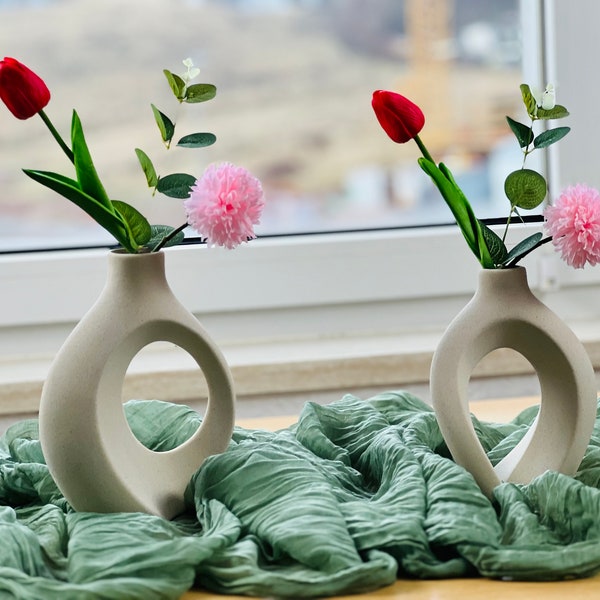 Rustikale Eleganz: Echte Touch Tulpen & Eukalyptusstrauß mit Löwenzahnakzenten - Perfekte Wohn- und Hochzeitsdekoration