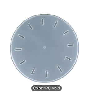 Large Silicone Resin Clock Mold - 33.4cm Diameter, 1cm Depth - Perfect for DIY Clock Making
