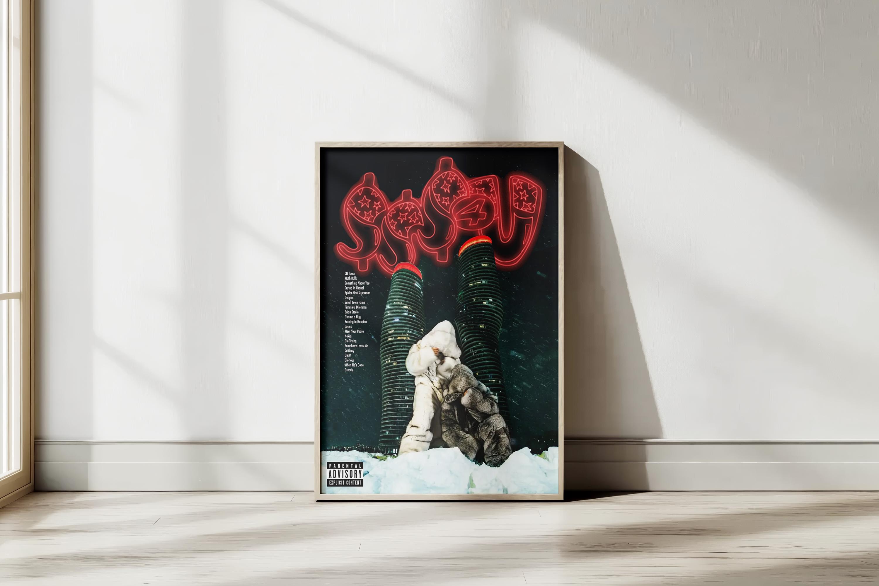 Drake Rapper Decor SSS4U Drake Music Poster, Art Print for Fans, Rapper Decor, Hip-hop ...