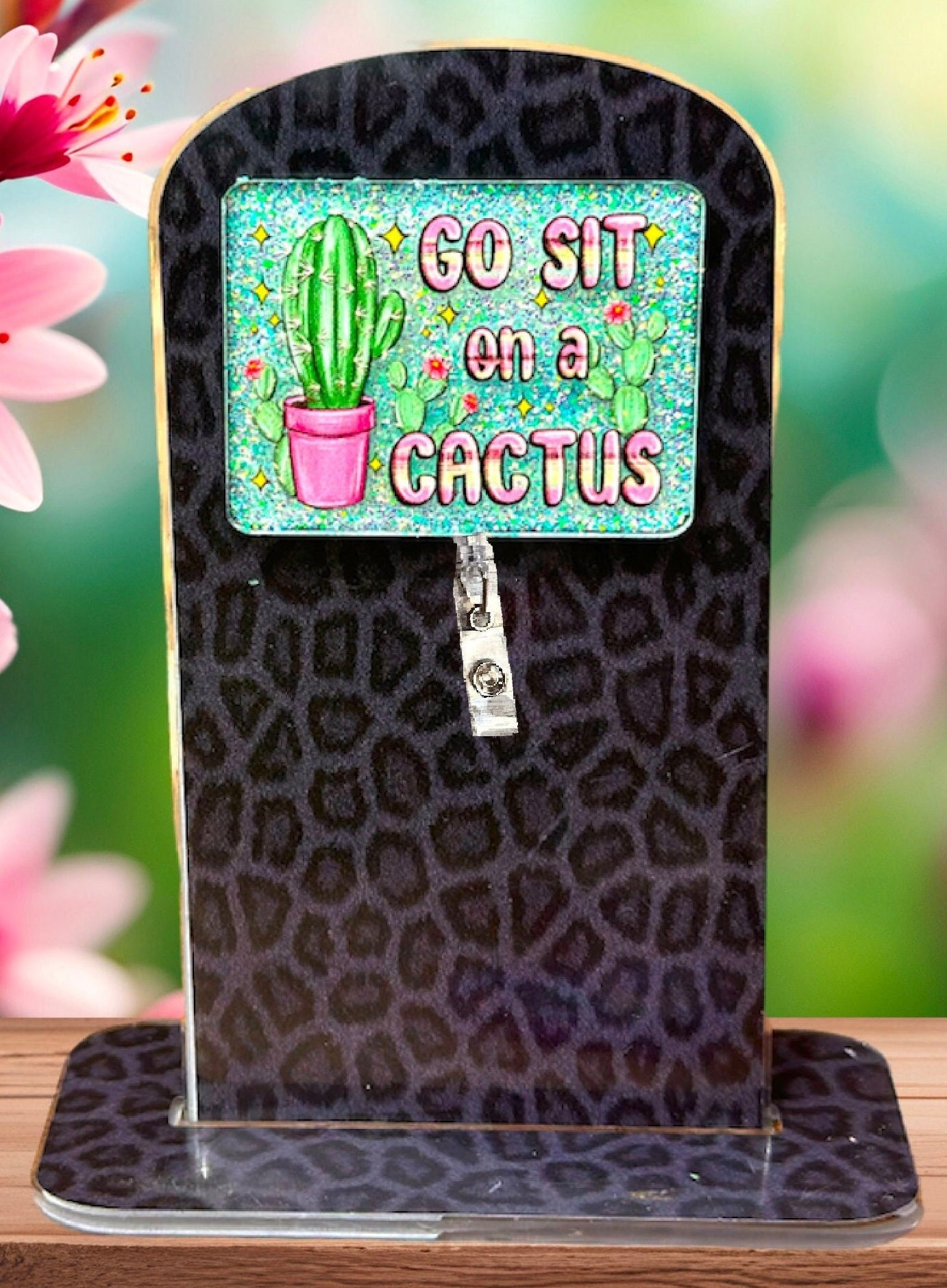 Go sit on a cactus, Funny Badge Reel, LPN Badge Reel, HR Badge Reel,  Glitter badge reel, badge reel funny, gi badge reel, ccrn badge reel