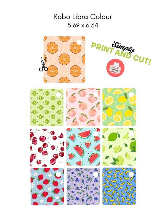 Kobo Libra Color Insert for Clear Case, PRINTABLE - Etsy