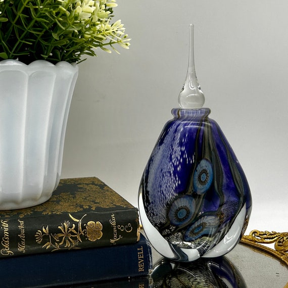 Signed Robert Eickholt Art Glass Perfume Bottle
