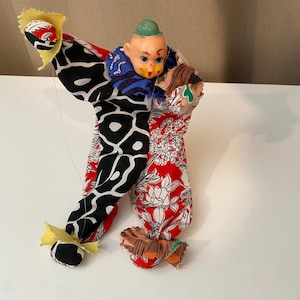 Vintage 20" Clown Pull String Puppet