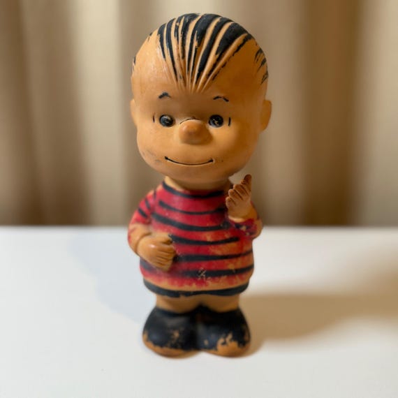 1971年製プレイパルLippy Linus Lionヴィンテージバンク Vintage Linus Peanuts Gang Rubber Toy Figure 1950s 1960s - Etsy