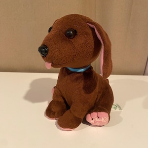 Cabbage Patch Kids Adoptimals, Peluche de perro salchicha de 9 pulgadas ¡Funciona perfectamente!