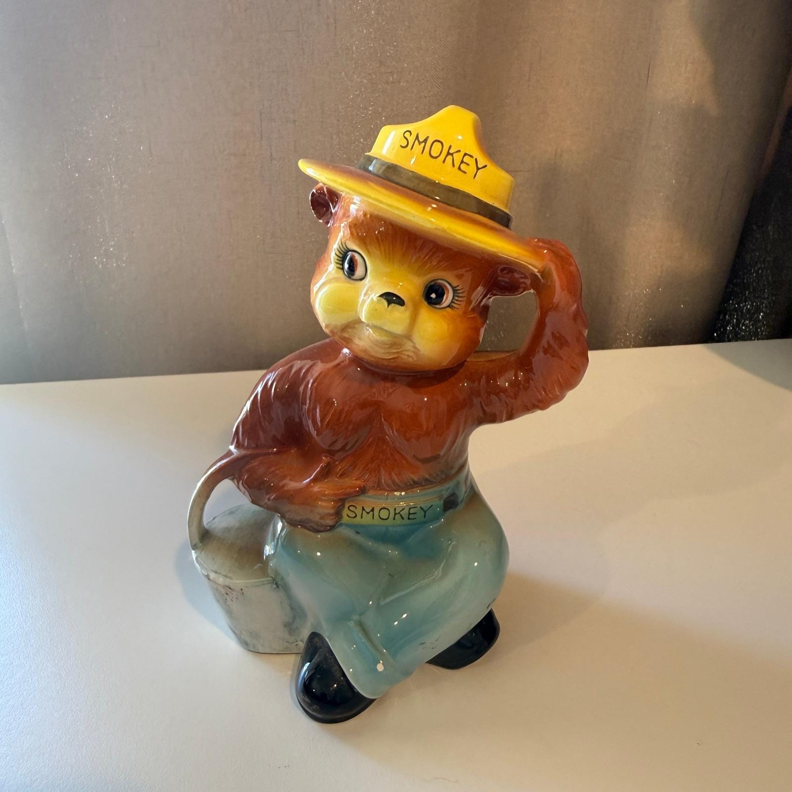 70s Bear Piggy Bank - Etsy