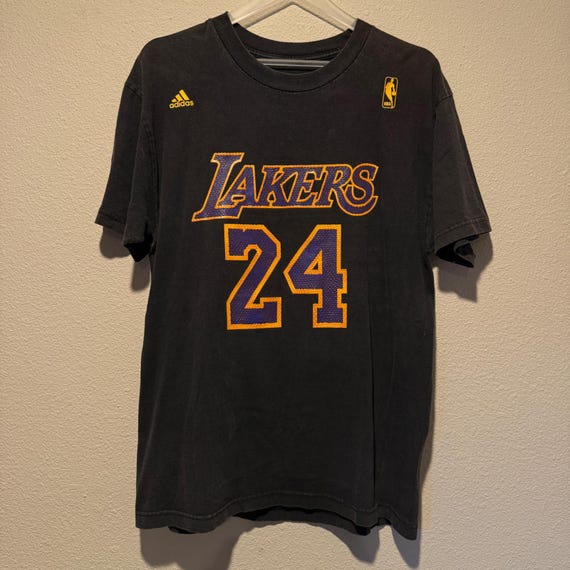 Adidas Los Angeles Lakers Kobe Bryant 24 Black Mamba T Shirt Men