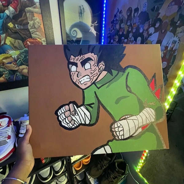 Naruto Rock Lee Painting