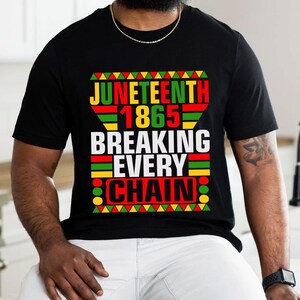 Junteenth 1865, der jede Kette bricht, Juni, schwarzer Geschichtsmonat, Black Lives Matter, 1865 Afro America Png, Junteenth Karte
