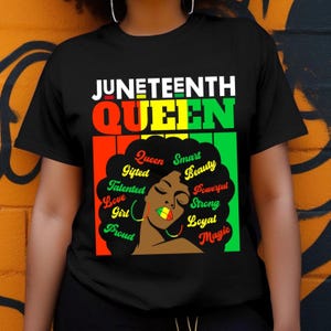 Juni Königin 1865 PNG, Juni Monat der Schwarzen Geschichte, Black Lives Matter Shirt Design, 1865 Afro Amerika Png, Juni Teenth Karte Png