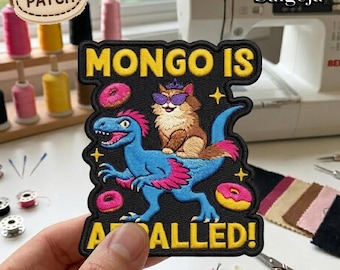 Mongo Is Appalled Dungeon Crawler Carl Embroidered Patch, Princess Donut Iron On