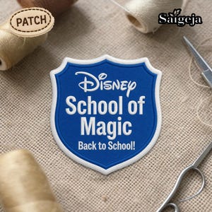 Disney School Der Magie Patch, Main Street Akademie Zurück zu Schul Patch, Kinder Dekor