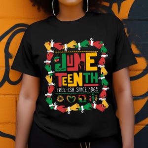 Junteenth Free-ish Seit 1865 PNG, Juni Monat der Schwarzen Geschichte, Black Lives Matter, 1865 Afro Amerika Png Junteenth Karte Png