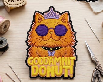 Princess Donut Embroidered Patch, Dungeon Crawler Carl Iron On Badge