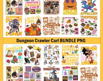 Dungeon Crawler Carl PNG Bundle, Princess Donut Cat Png, Carl and Princess, Donut Princess Mug Png, BookTok Readers Fans